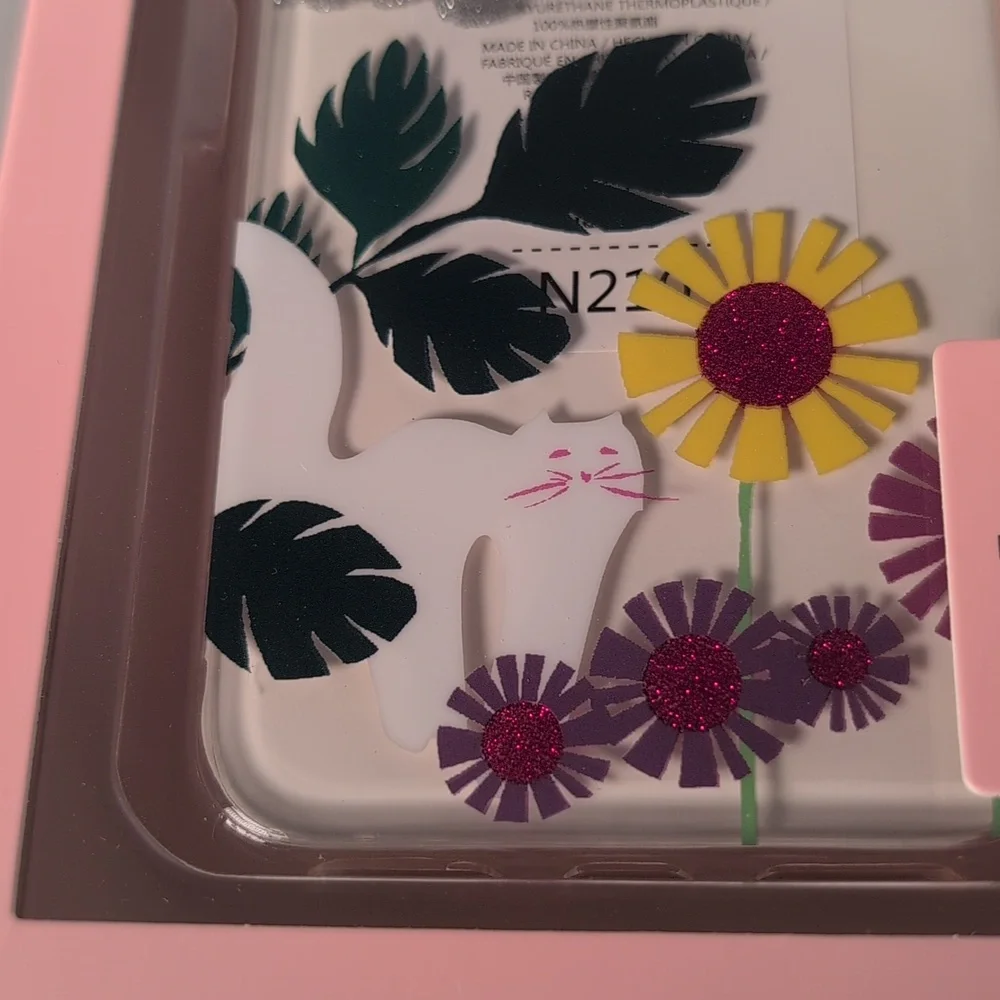 Kate Spade Glitter Garden Cat iPhone XS/X Phone Case